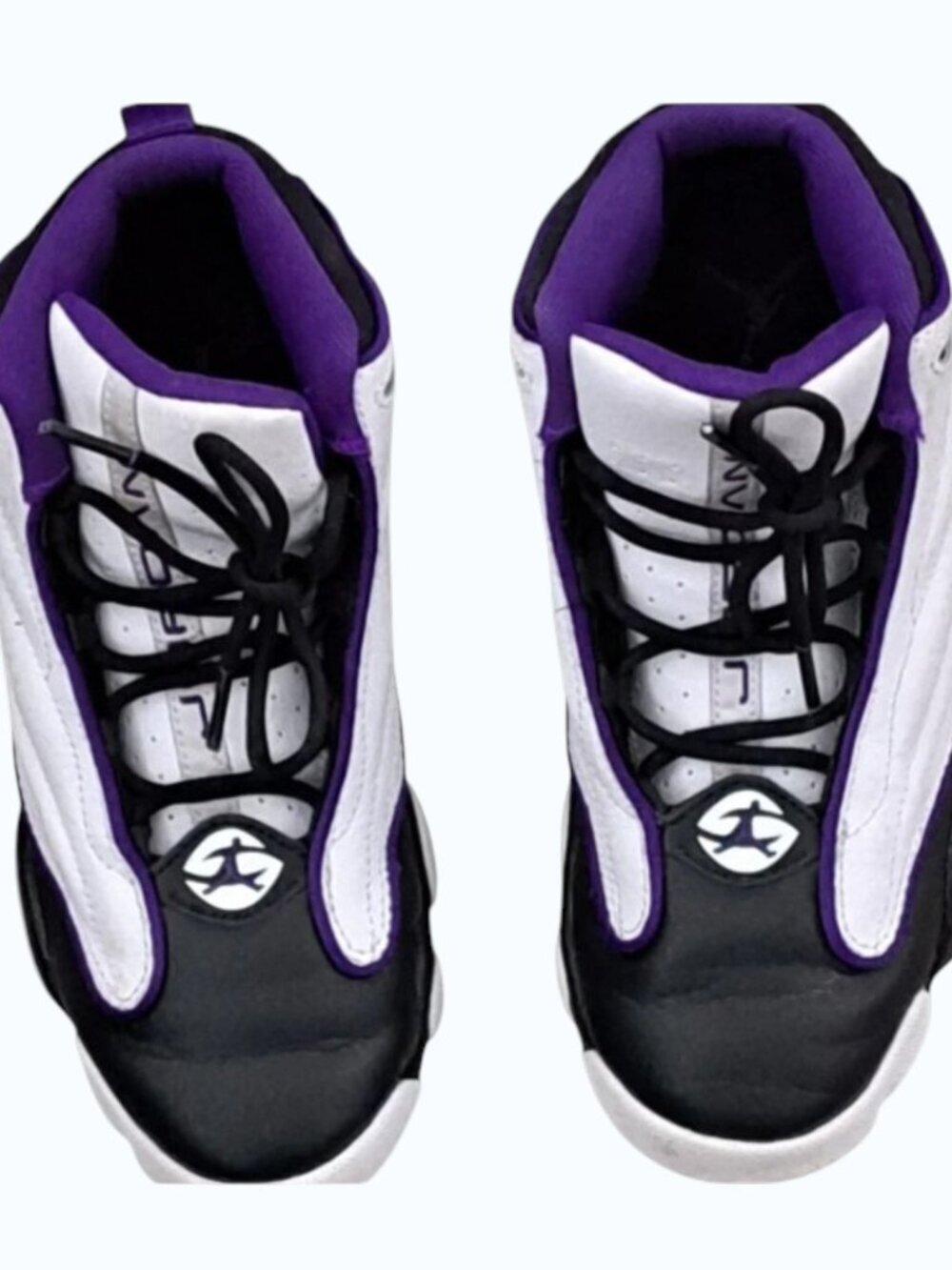 Nike Air Jordan Pro Strong (PS) Shoes Kid’s SZ 3Y  White Black Purple DC7909-150